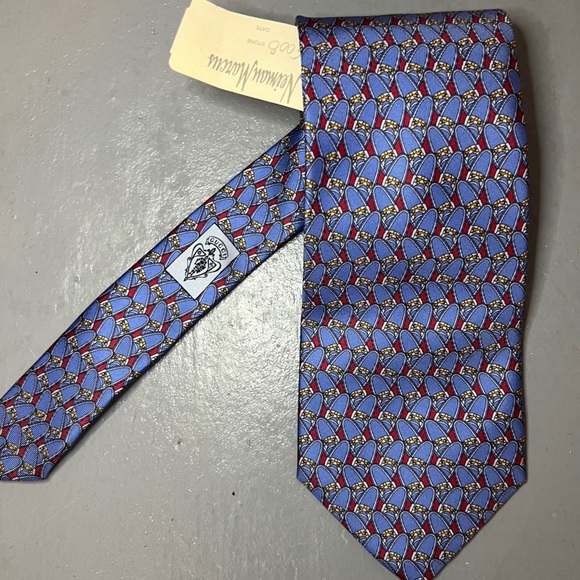 Gucci Men's Vintage Multi-Color Silk Tie Made in Italy - Picture 1 of 8